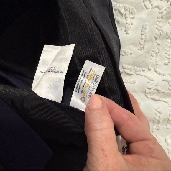 Lands’ End Black Full Length Chino Oeko-Tex Cotton Blend Pants Women’s Size 4 - Picture 4 of 6